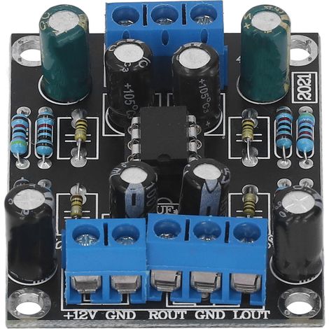 Module de condensateur de préamplificateur double canal à alimentation unique NE5532 (1/5)