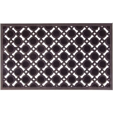 Gummi-Türmatte 73x44cm Fußmatte Fußabtreter Türvorleger Fussmatte Noppenmatte (1/2)