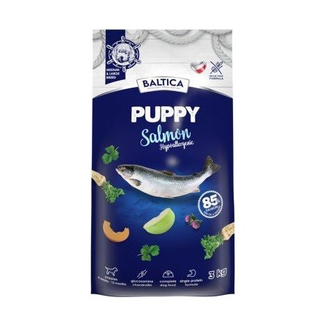 Croquettes pour chien Baltica Excellent Saumon Hypoallergénique M/L 3 kg (1/2)