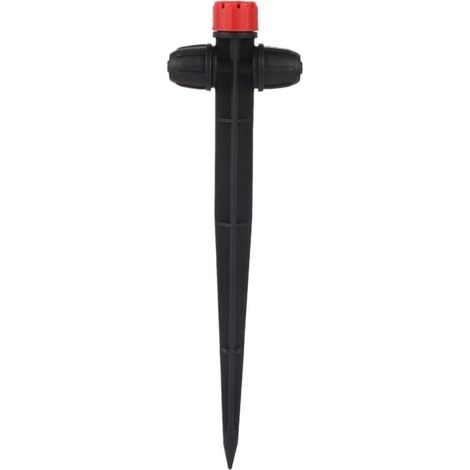 Arroseur de diffuseur de connexion de verrouillage de système d'irrigation de jardin, goutteur de support à 8 trous, émetteur d'irrigation d'arrosage de légumes de pelouse de jardin (1/2)