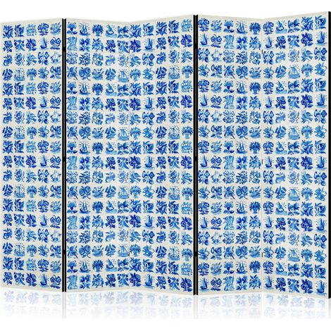 Paravent artgeist Azulejos blau 225 x 172 cm 3 Paneele