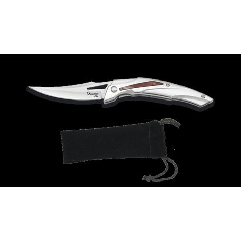 Couteau de poche albainox plus clip étui velours 8.5 cm