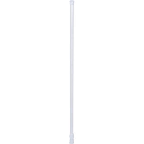 Barre de rideau de douche télescopique extensible à ressort 55‑90cm pour salle de bain et fenêtre