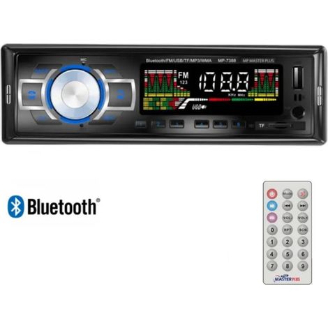 DISCORAMA® - STEREO AUTO BLUETOOTH VIVAVOCE RADIO FM MP3 USB, AUTORADIO 1 DIN CON INGRESSO MICRO SD AUX (1/5)