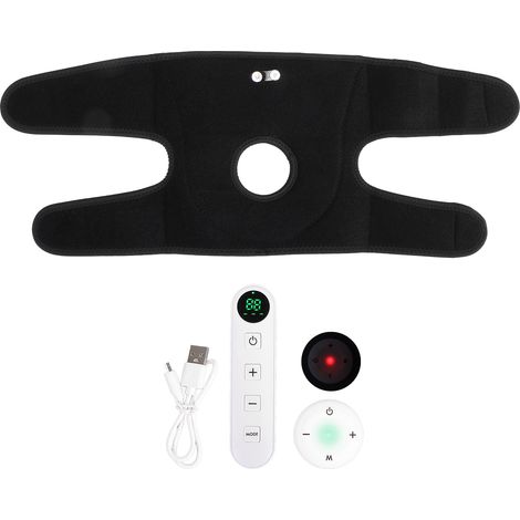Coussin Massage Genou EMS Électrique Vibration Sans Fil Intensité Réglable Soulage Raideur Musculaire Attelle Genou (1/5)