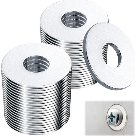 100 Rondelle metalliche M6 ​​x 18 mm, Rondelle piatte, Rondelle piatte in acciaio, Rondelle in acciaio inossidabile, Rondelle in acciaio inossidabile, Rondella piatta M6 (1/5)
