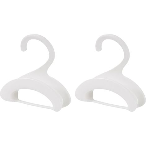 Cintres de rangement pour sacs 2 pièces blancs en PP anti