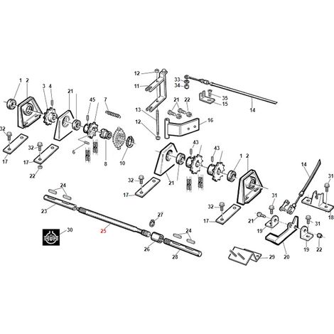 ORIGINAL GIANNI FERRARI Traktor Verriegelung zentrale Welle BFB 95500000033