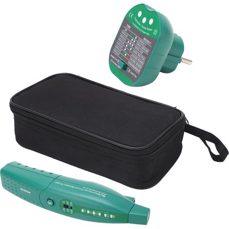 HISTEK MS5902 Détecteur de fusibles et disjoncteurs automatique, testeur de prises US/EU 110-250 V, prise UE (1/5)