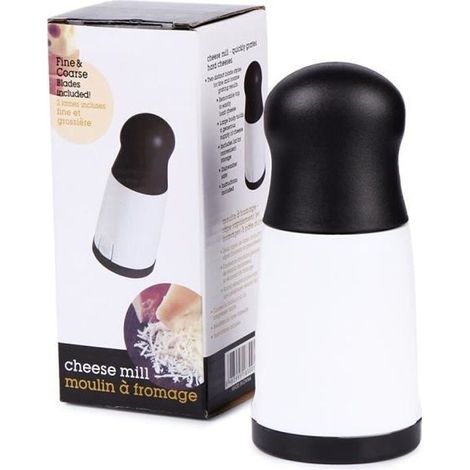 (Noir et Blanc) Râpe À Fromage Multi Trancheuse Moulin À Fromage Pâte Dure Cuisine DIY Outil Taille : environ 17 x 7cm (1/4)