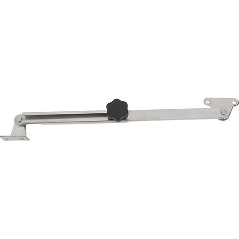 Lukenstützenversteller aus flexiblem Edelstahl mit einem Verstellbereich von 15 cm bis 28 cm, geeignet für Boote und Yachten.