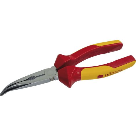 VDE-Langschnabelzange DIN 5745 gebogen Länge 200 mm (1/3)