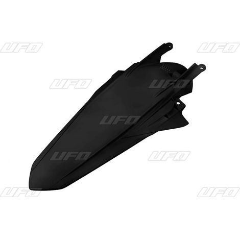 Guardabarros trasero UFO para KTM EXC 125 '20-'21, EXC/excf(EXC-F) 150/250/300/350/450/500 TPI '20-2023, negro (con pasadores), enduro.