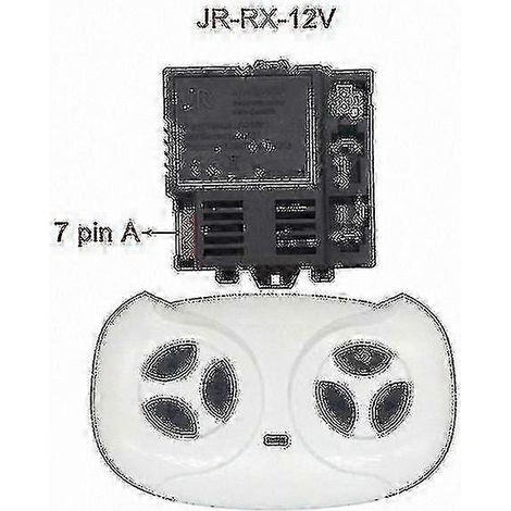 Compatible avec les modèles JR1958RX, JR1858RX et JR1738RX de récepteurs de télécommande Bluetooth pour voitures électriques pour enfants de 12 pouces, avec fonction de démarrage en douceur. (1/5)