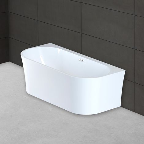 Baignoire Ilot Ruby 170 blanche 170 x80 x57 cm, by SPALINA
