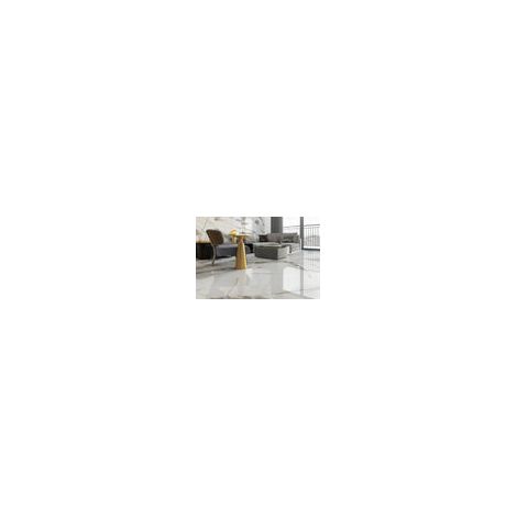 Carrelage sol grand format blanc brillant poli l.120 x L.120 cm VICTORIA (1/2)