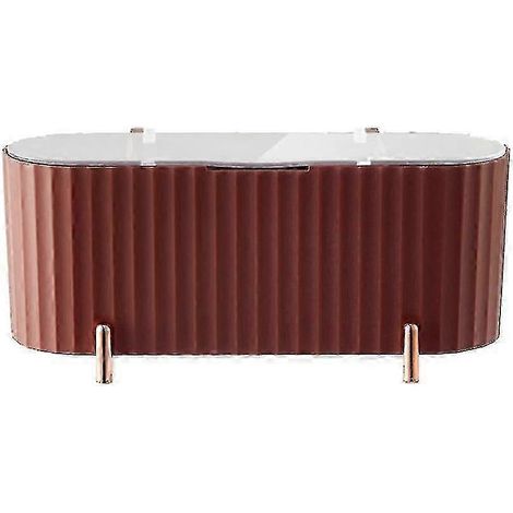 Boîte de rangement empilable pour maquillage, idéale pour coiffeuse, comptoir ou tiroirs - Rouge 2025 (1/3)