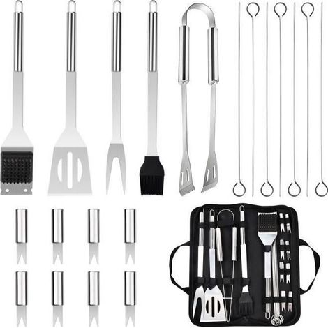 Ensemble de 20 ustensiles de barbecue en acier inoxydable. - Online Store (1/4)