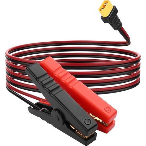 Câble d'Extension XT60 à Pince Crocodile 16 AWG pour Chargeur de Voiture, 1,8 m (1/5)