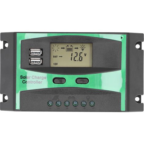 Contrôleur de Charge solaire, régulateur de décharge photovoltaïque PWM 12-24V 30A LD3024U (1/5)
