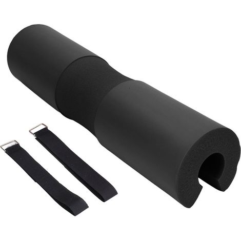 Coussin de protection pour haltères, cou et épaules, idéal pour les squats, les fentes et les hip thrusts (noir) (1/5)
