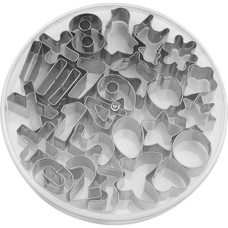 Emporte-Pièce Chiffres - Décoration Gâteau Pâte À Sucre - Anniversaire Éducation Enfant - Lot De 10 Pièces (1/5)