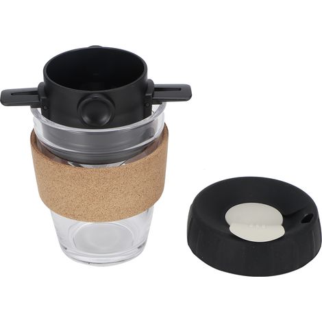 Tragbarer Kaffeefilter aus Edelstahl, wiederverwendbarer Filter für Tee und schwarzen Kaffee (1/5)