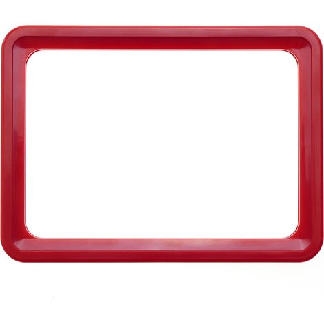 PrimeMatik - Cadre pour les signes, le marquage et des affiches, couleur rouge A3 taille 427x304mm (1/5)