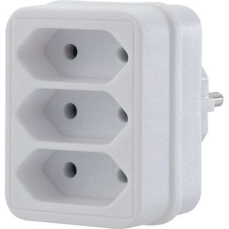 Sygonix SY-4673752 Bloc multiprise blanc (1/5)