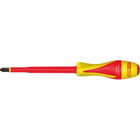 KS Tools - Tournevis POZIDRIV® bi-matière isolé 1000V, PZ3 - 205x265 mm - 922.6216