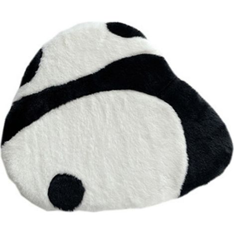 Coussin de chaise panda mignon, doux au toucher, antidérapant, idéal pour le bureau ou la chambre, 47 x 41 cm / 18,5 x 16,1 pouces