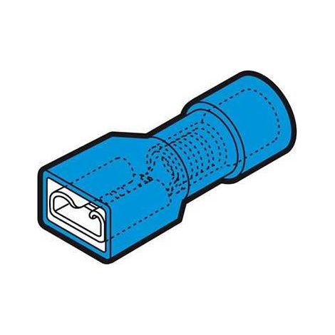 Capocorda Femmina 4,8x0,5 isolato Blu