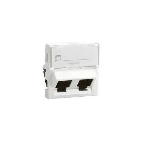 Legrand 076506 Buchse 2xRJ45 Cat.6 FTP 45° 2mod Mosaik