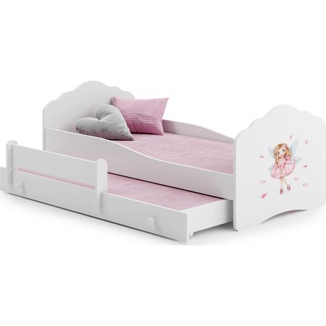 Letto matrimoniale FALA 160x80 Ragazza con ali