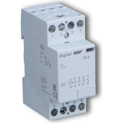 Contacteur 4x25A 400Vac 4NO - Digital electric 04522