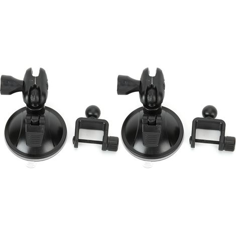 2 supports à ventouse rotatifs à 360° pour enregistreur vidéo de conduite, 65 mm, avec tête en forme de U. (1/5)