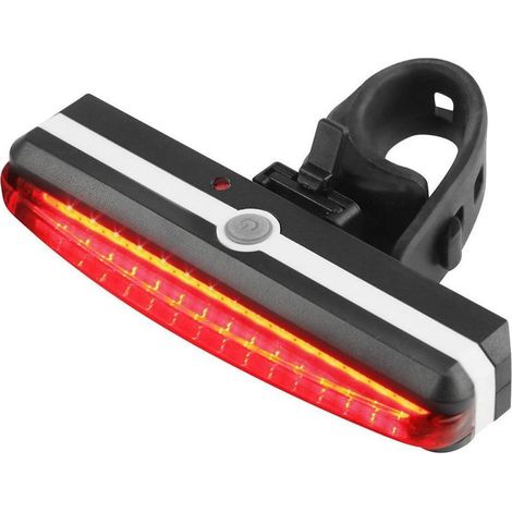 Fanale posteriore per bicicletta ricaricabile tramite USB – Luce di segnalazione super luminosa – Luce di segnalazione rossa – MTB (1/4)