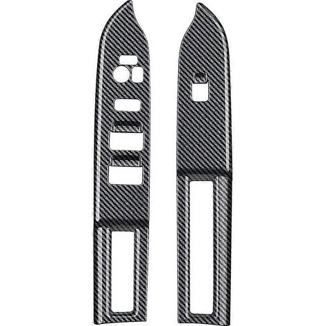 Cache de panneau de commande de lève-vitre pour Suzuki SPACIA/SPACIA Custom MK04 (2024, conduite à droite), motif fibre de carbone (1/5)