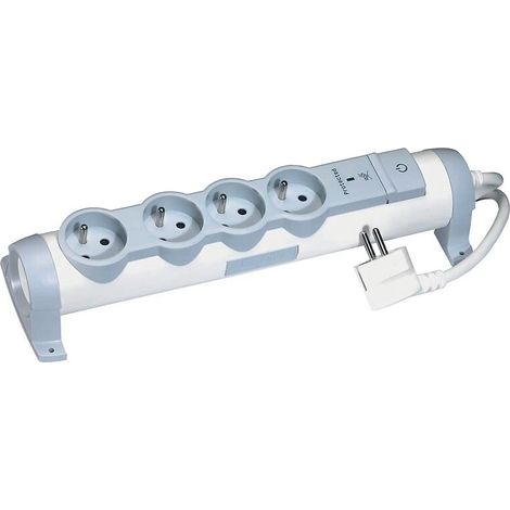 Legrand – Rallonge multiprise 6 prises 2P+T 16A – Protection parafoudre – Pour chantiers humides – Câble 3m