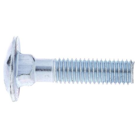 Vite a testa tonda con quadro sottotesta zincata M8x35 8.8 UNIVERSALE 60383588 (1/3)