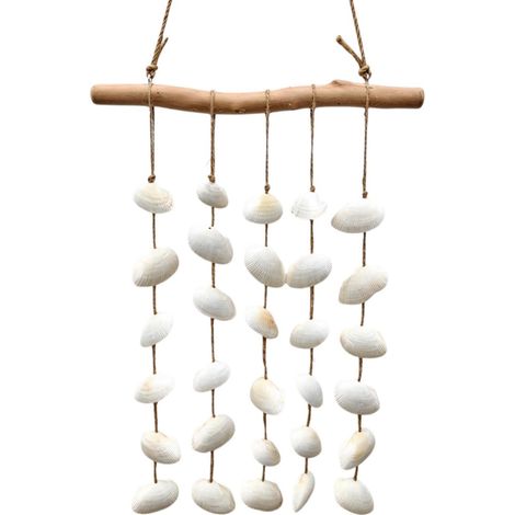 Décoration murale en coquillages, ornement bohème naturel, style côtier, pour salon, chambre, porte de mariage, intérieur/extérieur (1/5)