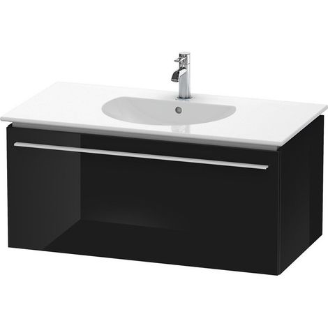 Mueble bajo lavabo X-LARGE 522x1000x456mm negro alto brillo