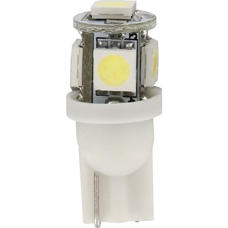 24V Hyper-Led 15 - 5 SMD x 3 chips - (T10) - W2,1x9,5d - 2 pz - Scatola - Bianco - Doppia polarità (1/4)