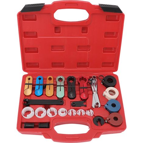 Kit de déconnexion rapide universel de 26 pièces pour conduites de carburant et climatisation de véhicules