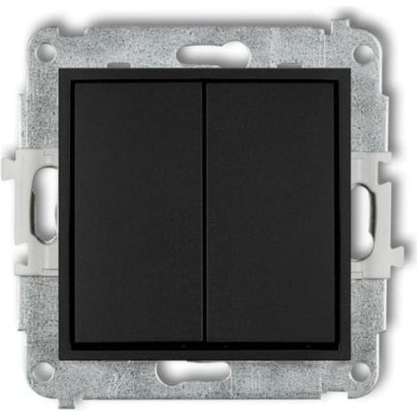 Mecanismo de interruptor tipo candelabro Icon, negro mate 12IWP-2