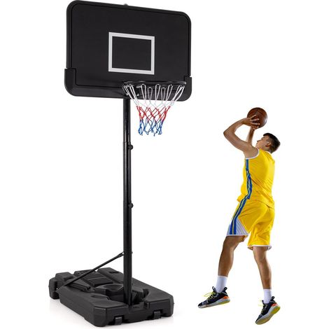 COSTWAY Adjustable Portable Basketball Hoop Outdoor Basketball Goal System
