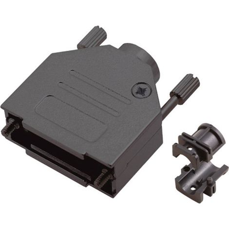 MH Connectors MHDTZK-9-RA-BK-K 6560-0115-01 Alloggiamento D SUB Numero Poli (num): 9 Metallo 180 ° Nero 1 pz.