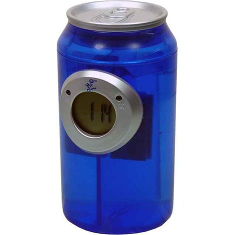 Reloj de agua LCD H2O Power, con forma de lata, ecológico. (1/4)