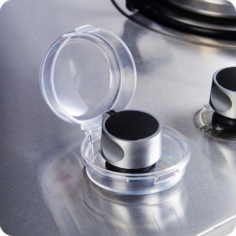 Set of 4 Oven Knob Safety Covers, Stove Knob Protective Covers, Gas Knob Switch Protective Covers (1/4)