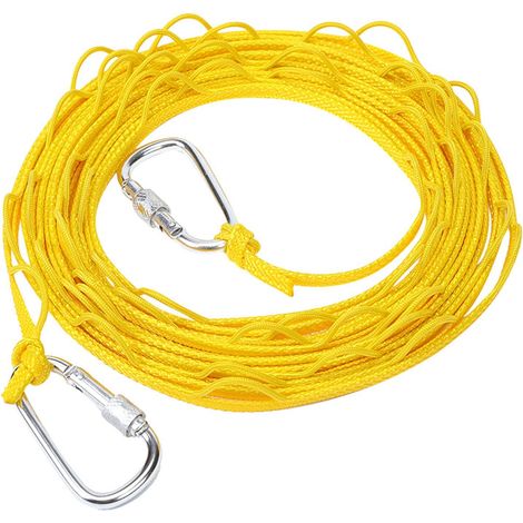Corde à linge de voyage Corde à linge portable coupe-vent Corde à linge antidérapante pour le séchage des vêtements Corde à linge coupe-vent extérieure utilisée pour le camping à domicile Séchage du l (1/5)